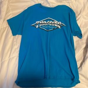 blue thrasher magazine shirt